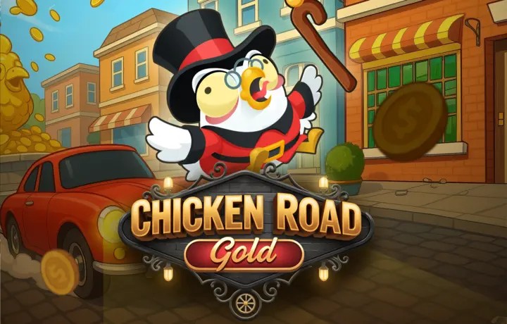 Chicken Road Gold by InOut, showcased at caseacasinoo.cz – game logo