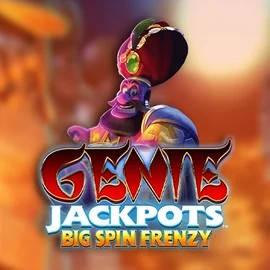 Genie Jackpots: Big Spin Frenzy online game logo by Blueprint Gaming on caseacasinoo.cz