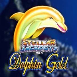 Official Jackpots logo: Dolphin Gold with Stellar Jackpots by Lightning Box Game at Casea Casino